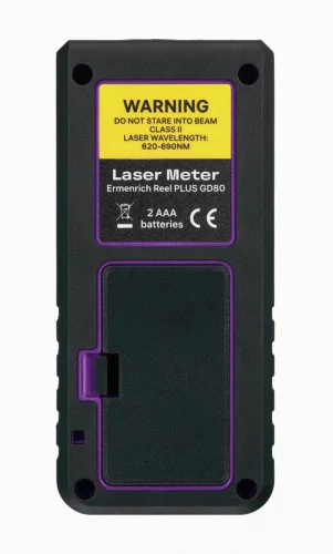 Рулетка лазерная Reel PLUS GD80 фиолет. Ermenrich 85315