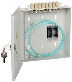 Кросс укомплектованный настенный LC (duplex) 4 порта (OS2) ITK FOBX8-N-4LCUD09