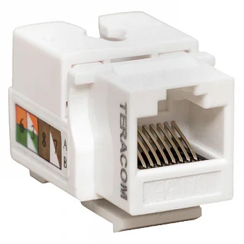 TRP-KSTN-90D-5EUTP-WH Модуль Keystone RJ45 кат.5E неэкранир. 110 IDC 90град. бел. TERACOM PRO EKF 