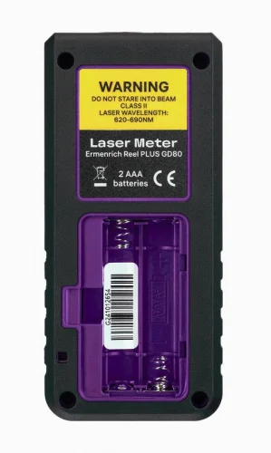 Рулетка лазерная Reel PLUS GD80 фиолет. Ermenrich 85315