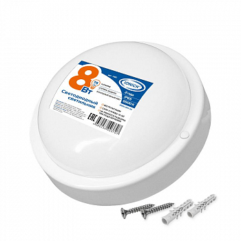 1463 Светильник светодиодный ILED-SMD2835-СПП-8-650-220-6.5-IP65-R ЖКХ IONICH 