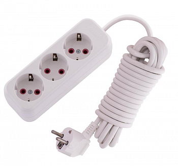 720-0305-301 Удлинитель 3х5м с заземл. 16А IP20 LEZARD 