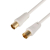 Шнур TV Plug - TV Jack 3м бел. Rexant 18-0004
