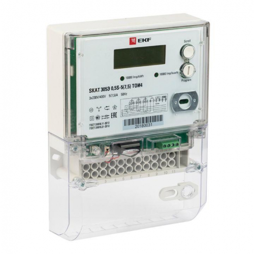 Счетчик SKAT 315E/0.5S-5(7.5) 3ф многотариф. TIRP PROxima EKF 31503R