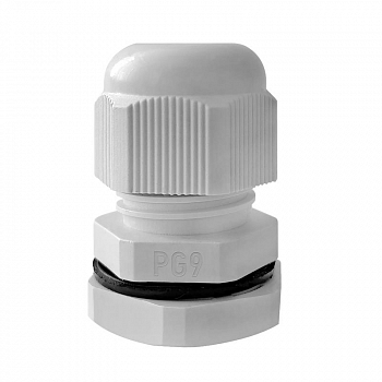 TKE-PG-9-G Ввод кабельный (сальник) PG-9 IP68 сер. TOKOV ELECTRIC 