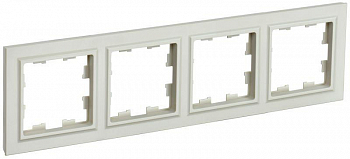 BR-M42-K10 Рамка 4-м BRITE РУ-4-БрКр беж. IEK 