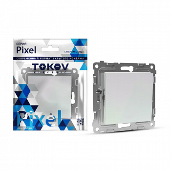 TKE-PX-V1-C04 Выключатель 1-кл. СП Pixel 10А IP20 механизм перламутр. TOKOV ELECTRIC 