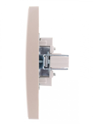 Розетка компьютерная 1-м СП Rain RJ45 жемчуж./бел. перламутр. LEZARD 703-3030-139