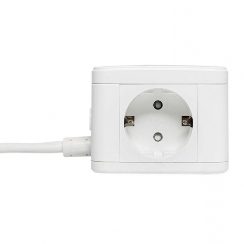 Удлинитель "Куб" 2 гнезда 3USB 2.4А+зарядное устройство 1.3 метра 1кв.мм EKF UBA-CUB-3-WC