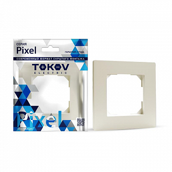 TKE-PX-RM1-C02 Рамка 1-м Pixel беж. TOKOV ELECTRIC 