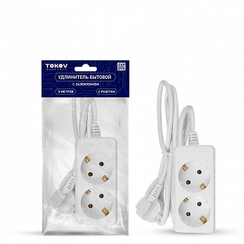 TKE-C01-BU2-5-1-Z Удлинитель 2х5м с заземл. 16А 3х1 TOKOV ELECTRIC 