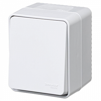 ATN540115 Выключатель 1-кл. AtlasDesign Profi54 IP54О/У кнопочный 10АХ бел. SE 