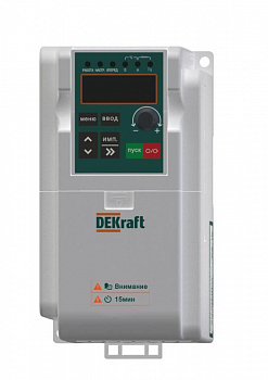 DEKV060G0R4S2B Преобразователь частоты DEKV060 0.4кВт 220В 1ф с торм. модулем SchE 