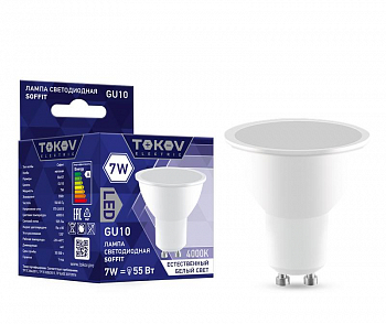 TKE-MR16-GU10-7-4K Лампа светодиодная 7Вт Soffit 4000К GU10 176-264В TOKOV ELECTRIC 