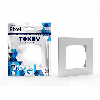TKE-PX-RM1-C01 Рамка 1-м Pixel бел. TOKOV ELECTRIC 