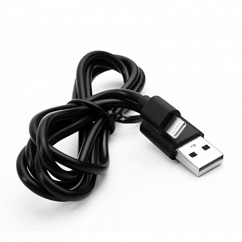 15092 Кабель USB ELX-CDC03P-C02 ПРОМО USB-Lightning 2А 1м зарядка+передача данных пакет черн. ERGOLUX 