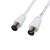 Шнур TV Plug - TV Jack 1.5м бел. Rexant 18-0002