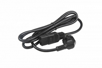 43798 Кабель питания PWC-IEC19-SHM-1.8-BK (Schuko+C19) (3х1.5) 16А угловая вилка 1.8м Hyperline 