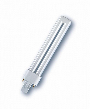4099854123528 Лампа люминесцентная компактная DULUX S 9Вт/830 G23 OSRAM 
